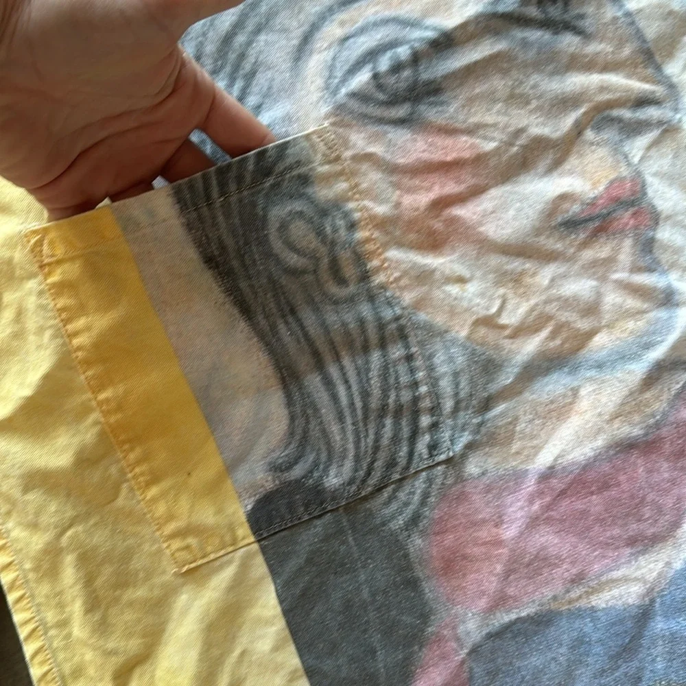 Vintage PABLO PICASSO MARIGOLD Ent. Apron rare yellow authorized by Heirs 1983